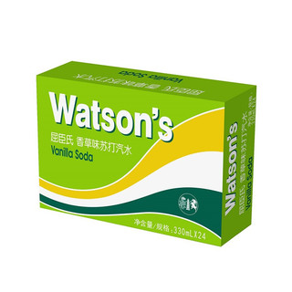 watsons 屈臣氏 苏打汽水 香草味 330ml*24听