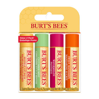 Burt's Bees 小蜜蜂 天然润唇膏4支套装 4.25g 4支装