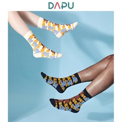 DAPU 大朴 酷熊系列 AF0W0200809000 中性款中筒袜