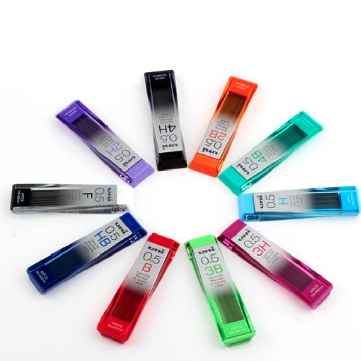 三菱铅笔 uni 三菱 0.5-202ND 铅芯 浅绿 0.5mm 40支装