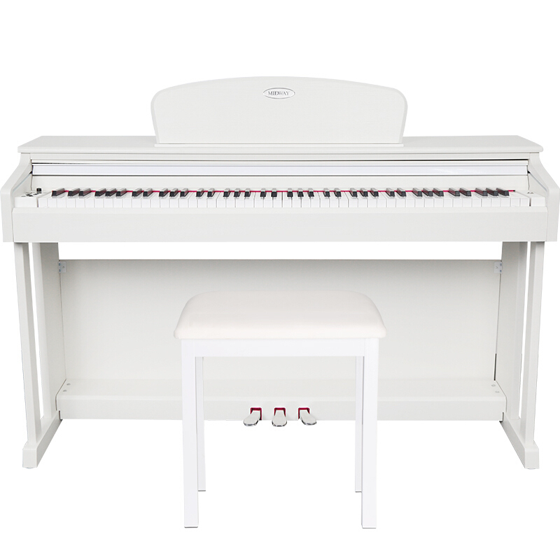 MIDWAY 美德威 S70 电钢琴 初学款 88键重锤 白色