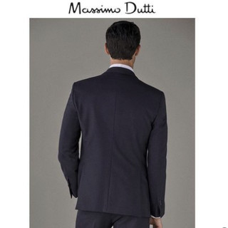 Massimo Dutti 男士经典垫肩纯羊毛西服 02035271801