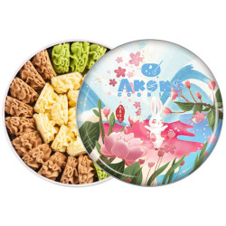 AKOKO 经典小花三味 曲奇饼干 560g/盒 +凑单品