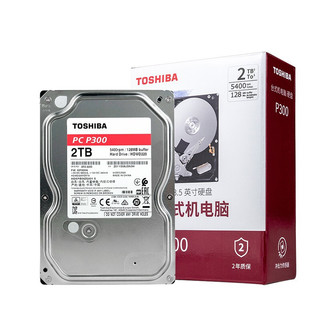 TOSHIBA 东芝 P300系列 3.5英寸台式机硬盘 6TB 128MB(5400rpm、PMR)HDWD260