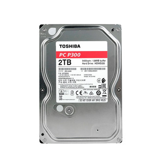 TOSHIBA 东芝 P300系列 3.5英寸台式机硬盘 6TB 128MB(5400rpm、PMR)HDWD260