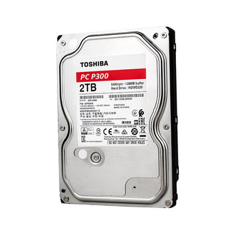 TOSHIBA 东芝 P300系列 3.5英寸台式机硬盘 6TB 128MB(5400rpm、PMR)HDWD260