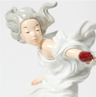 艺术眼吴克书《美人鱼》雕塑摆设摆件 白色
