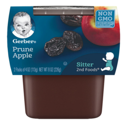 Gerber 嘉宝 果泥辅食 苹果西梅泥 二段(6个月以上)113g*2/组 原装进口