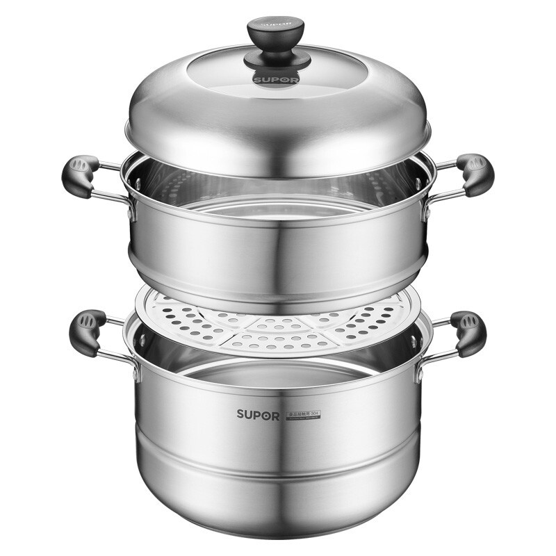 有券的上: supor 苏泊尔 sz28b2 双层复底蒸锅 28cm