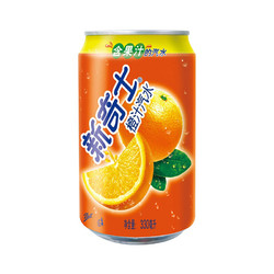 sunkist 新奇士 屈臣氏（Watsons）新奇士 橙汁汽水 真正含果汁 清爽气泡 碳酸饮料 330ml*24罐