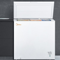 Midea 美的 203升冷藏冷冻转换冰柜家商用大冷柜一级能效节能卧式囤货小冷柜203KMD(E)