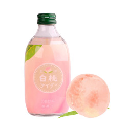 友桝 白桃味汽水 桃子味 300ml