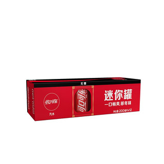 Coca-Cola 可口可乐 无糖 零度汽水 200ml*12听