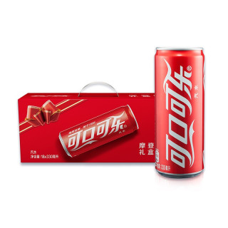 cocacola可口可乐汽水摩登罐330ml18罐