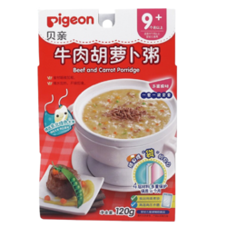 Pigeon 贝亲 婴儿辅食 牛肉胡萝卜粥120g *7件