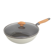 佳佰 炒锅(28cm、不粘、铝、白色)