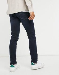 Levi's 512 slim tapered fit jeans in shake the boat advanced dark wash