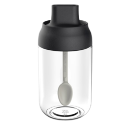 newair 维艾 维艾（Newair）调料盒防潮盐罐玻璃密封调味瓶调料罐调料瓶厨房家用勺盖一体调料瓶