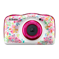 Nikon 尼康 Coolpix W150 2.7英寸数码相机 花纹粉（4.1-12.3mm、F3.3-5.9)