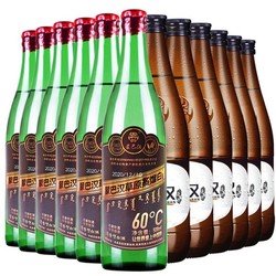 蒙巴汉 草原蒸馏白 粮食酒 清香型高度酒 整箱白酒 60度 500ml*12