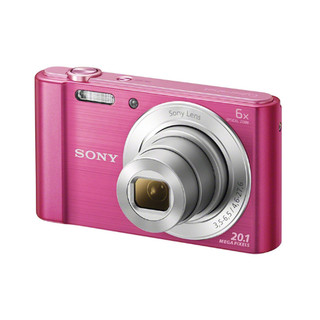 索尼 DSC-W810 2000万像素 照相机卡片相机 家用数码相机 官方标配【16G内存卡】 DSC-W810【粉色】