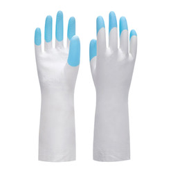 MR 妙然 PVC手套清洁洗碗橡胶手套加厚洗衣服耐用防水手套1双厨房