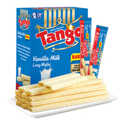 印尼进口 Tango威化饼干 休闲零食 香草夹心威化饼干160g *10件
