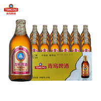 青岛啤酒金质小瓶棕金小麦醇正296ml*24瓶