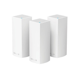 LINKSYS 领势 Velop WHW0303 三频1800M 分布式路由器 WiFi 6 三个装 白色