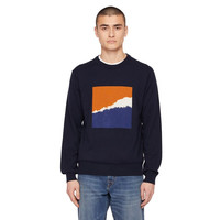 Paul Smith 保罗 史密斯 男士圆领针织衫 M2R-149U-E21093-49-L 深蓝色 L