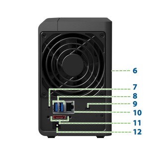 Synology 群晖 DS214play 2盘位NAS（Atom、1GB）