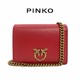 PINKO 品高 单肩包2021春夏JOLIE系列1P225S Y6XT女士牛皮链条小包 红色R43