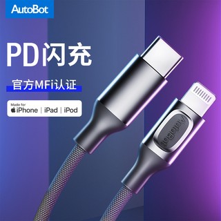 洛克 苹果PD快充数据线 1米