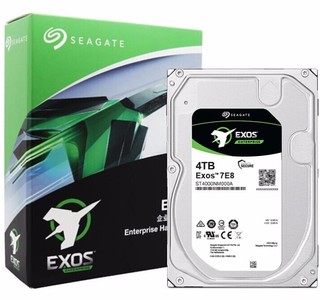 SEAGATE 希捷 银河Exos 7E8系列 4TB 3.5英寸企业级硬盘 ST4000NM000A (7200rpm、PMR)