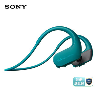 索尼（SONY）NW-WS414防水游泳跑步运动mp3音乐播放器一体耳机 8G(蓝色)