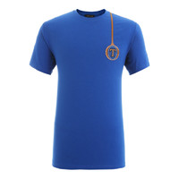 Trussardi 杜鲁萨迪 男士圆领短袖T恤 32T00056 1T000801 U250 蓝色 M