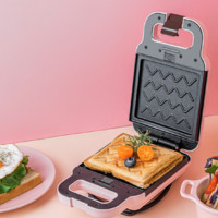 涛声 三明治机早餐机家用小型轻食华夫饼面包多功能神器吐司压烤机