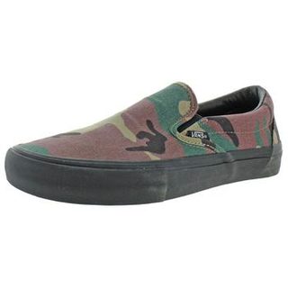 Vans Mens Slip-On Pro Camouflage Flats Casual Shoes