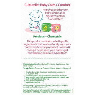 Culturelle Calm+Comfort 婴幼儿洋甘菊益生菌滴剂