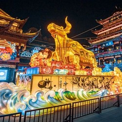 美炸！2021年上海豫园灯会亮灯！美出新高度