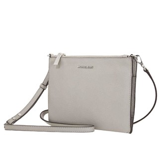 Michael Kors Ladies Grey Double Pouch Crossbody Bag