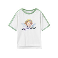 爱法贝女童t恤短袖2020新款韩版洋气夏装潮童装儿童夏季纯棉上衣