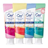Ora2 皓乐齿 牙膏套装4支鲜桃+玫瑰+薄荷+茉莉 清新口气美白去渍日本原装进口