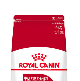ROYAL CANIN 皇家 M25中型犬成犬狗粮 4kg