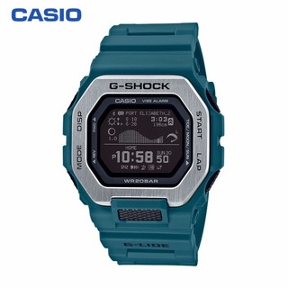 卡西欧（CASIO）手表 G-SHOCK G-LIDE冲浪系列 防震防水蓝牙连接自动LED照明多功能运动男士手表 GBX-100-2
