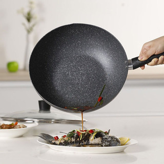 Midea 美的 CJ30WOK301 炒锅(30cm、不粘、合金、麦饭石色)