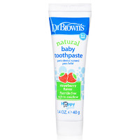 布朗博士 儿童牙膏 0-3岁 草莓味 40g