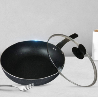 Midea 美的 CJ28WOK303 炒锅(28cm、不粘、合金、麦饭石色)