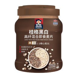 QUAKER 桂格 黑白 高纤混合 即食麦片 860g