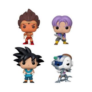 Pop Animation Dragon Ball Z Collectors Set 3 - Training Vegeta, Trunks, Goku Bu World, Mecha Frieza